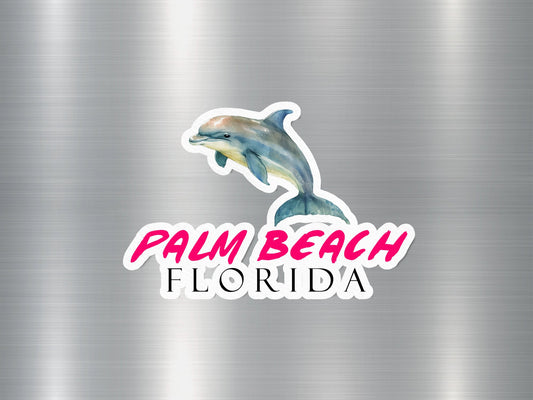 Palm Beach Florida Dolphin Sticker