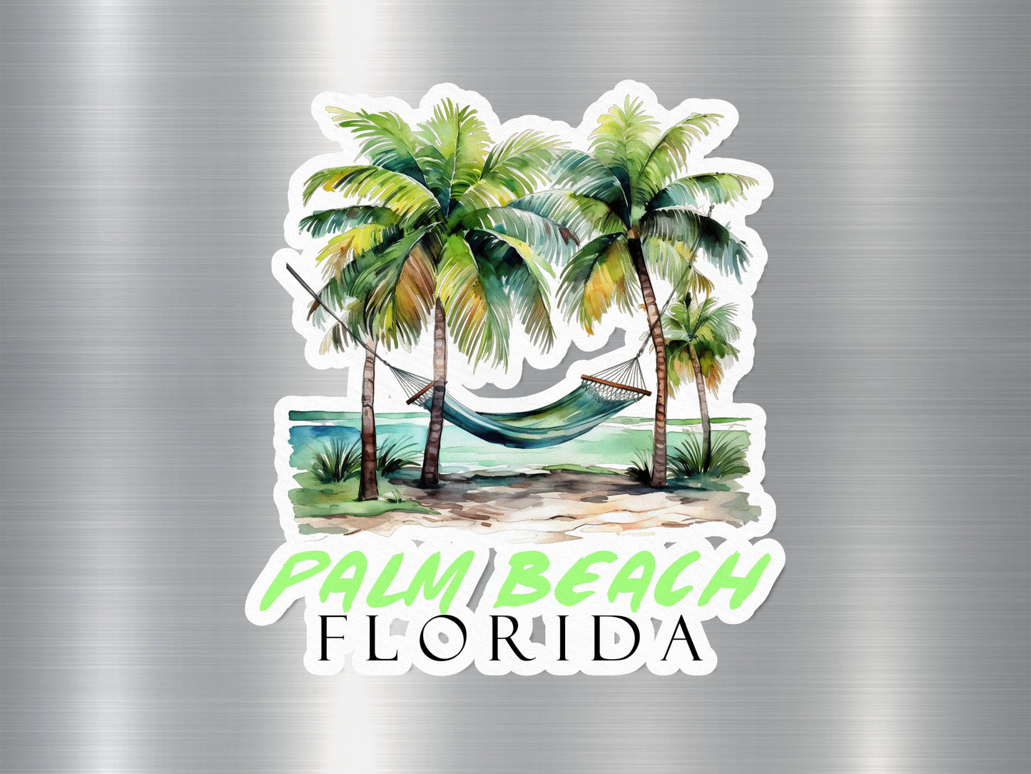 Palm Beach Florida Hammock Sticker