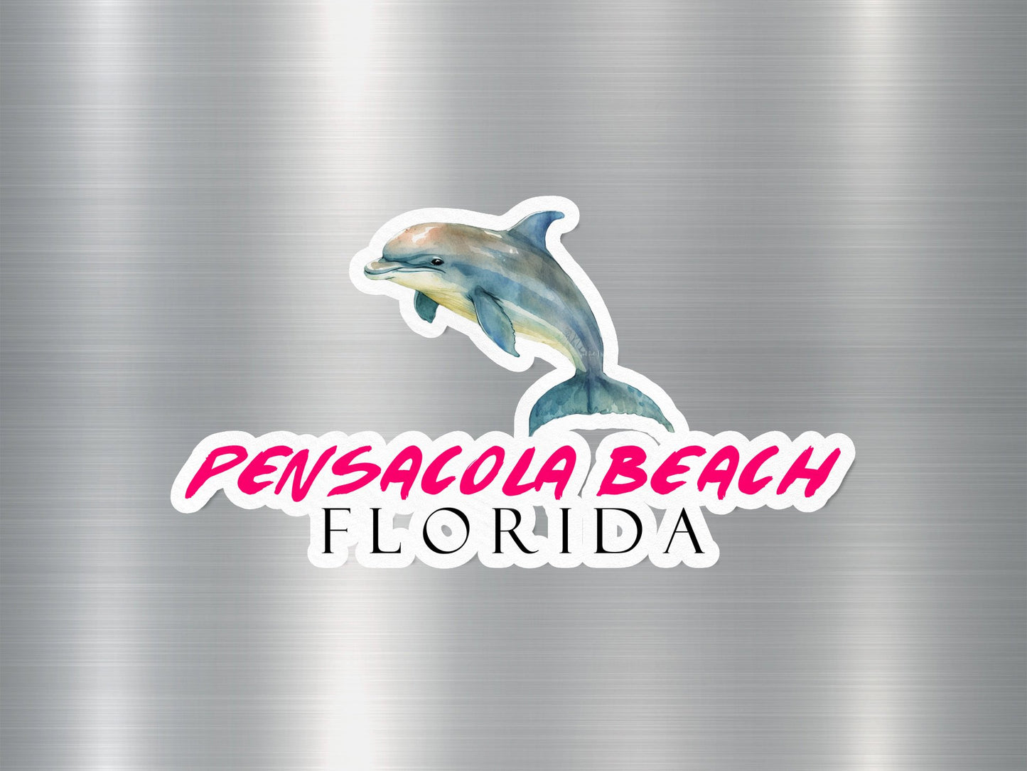 Pensacola Beach Florida Dolphin Sticker