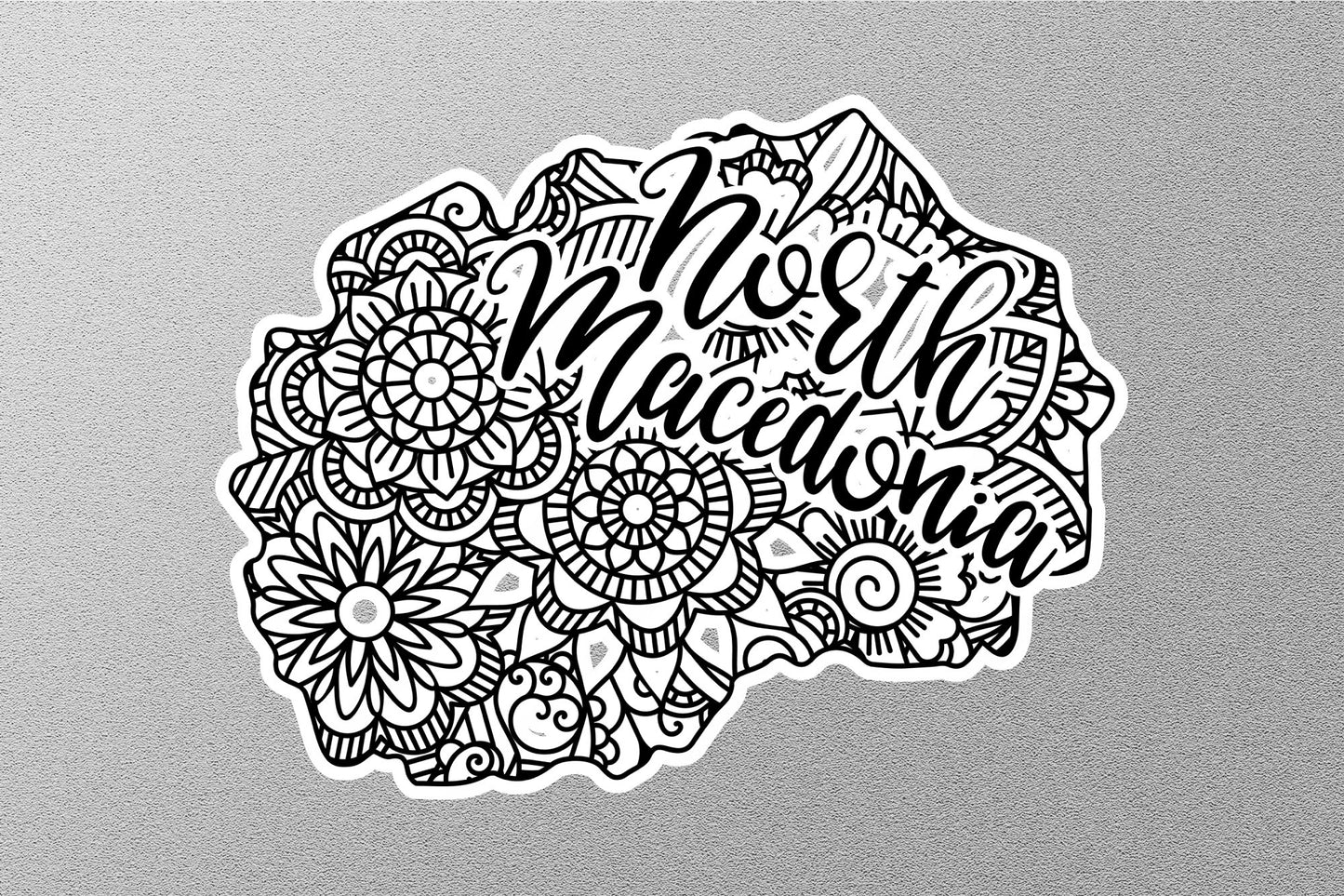 Wholesale North Macedonia Travel Sticker