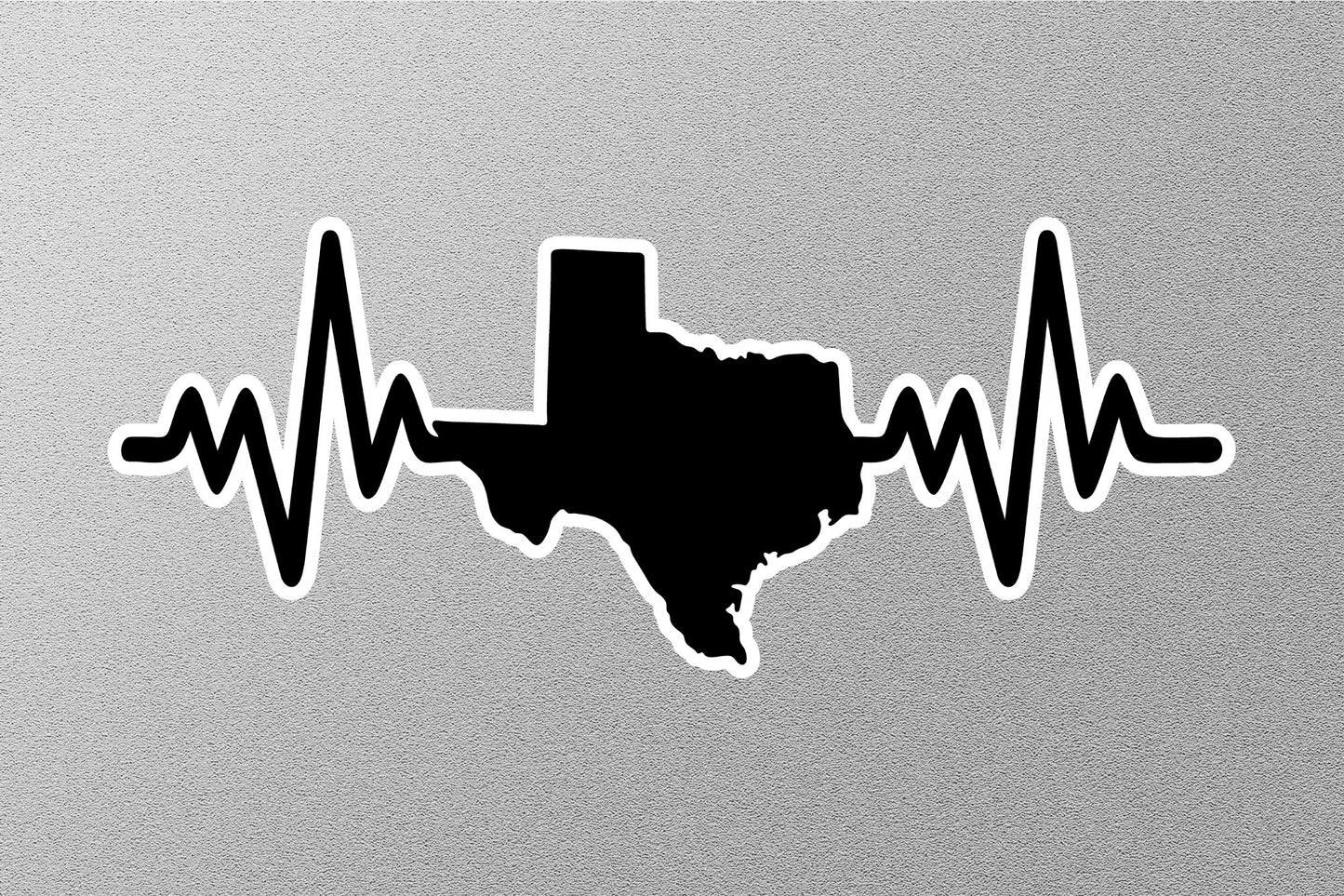 Texas Heartbeat Sticker