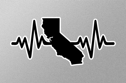 California Heartbeat Sticker