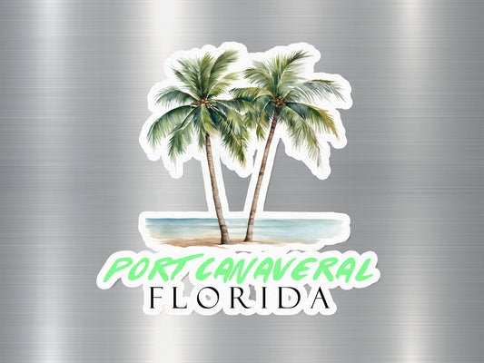 Wholesale Port Canaveral Florida Palm Tree Sticker