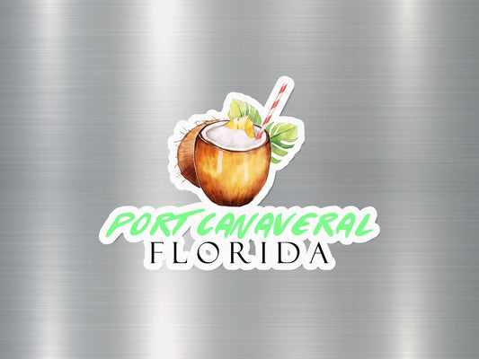 Wholesale Port Canaveral Florida Coconut Sticker