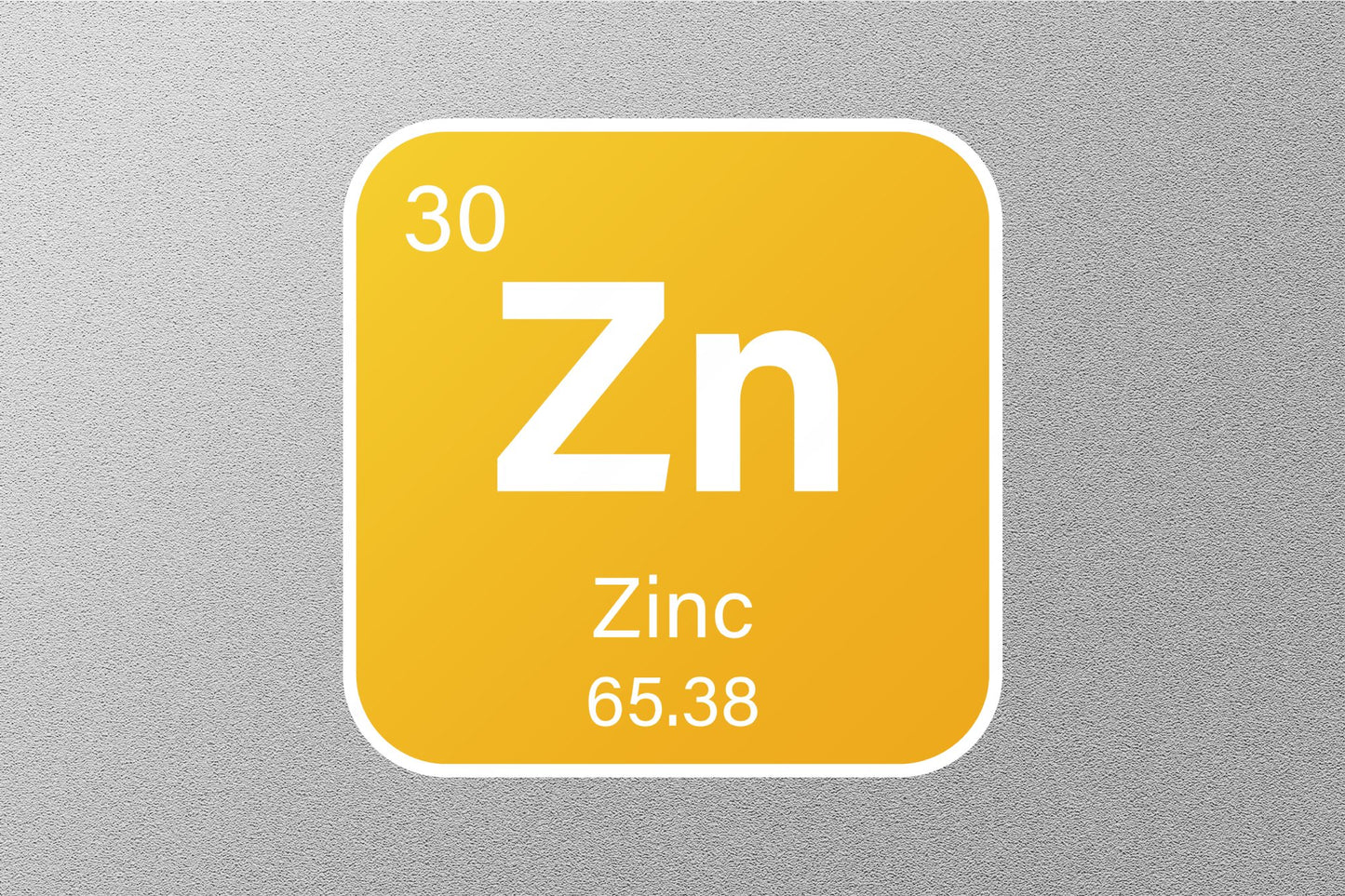 Zinc Periodic Element Sticker