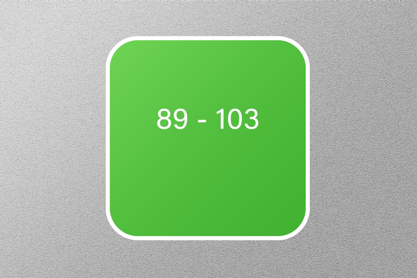 89-103 Periodic Element Sticker