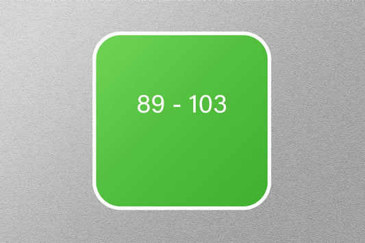 89-103 Periodic Element Sticker