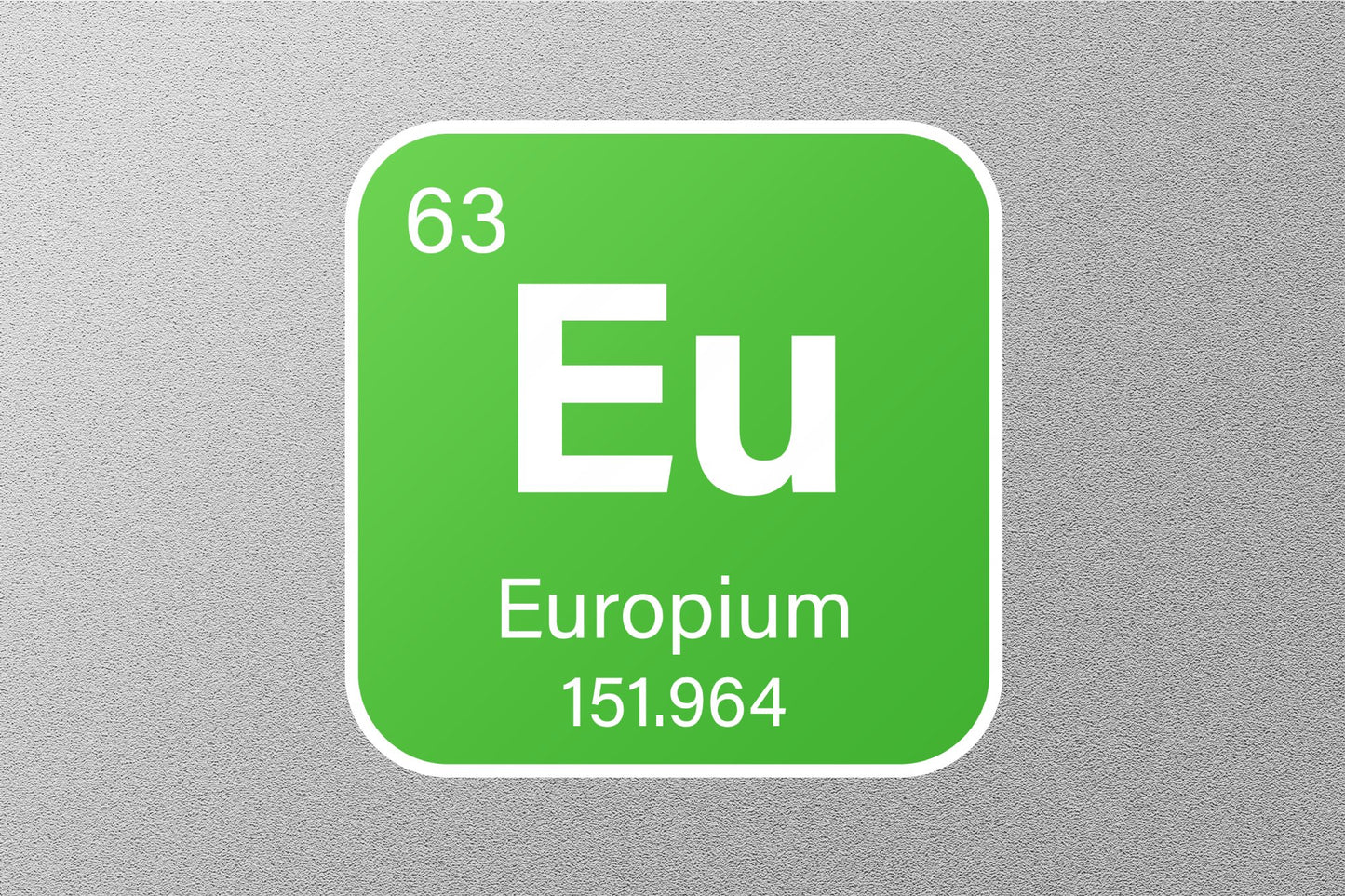 Europium Periodic Element Sticker