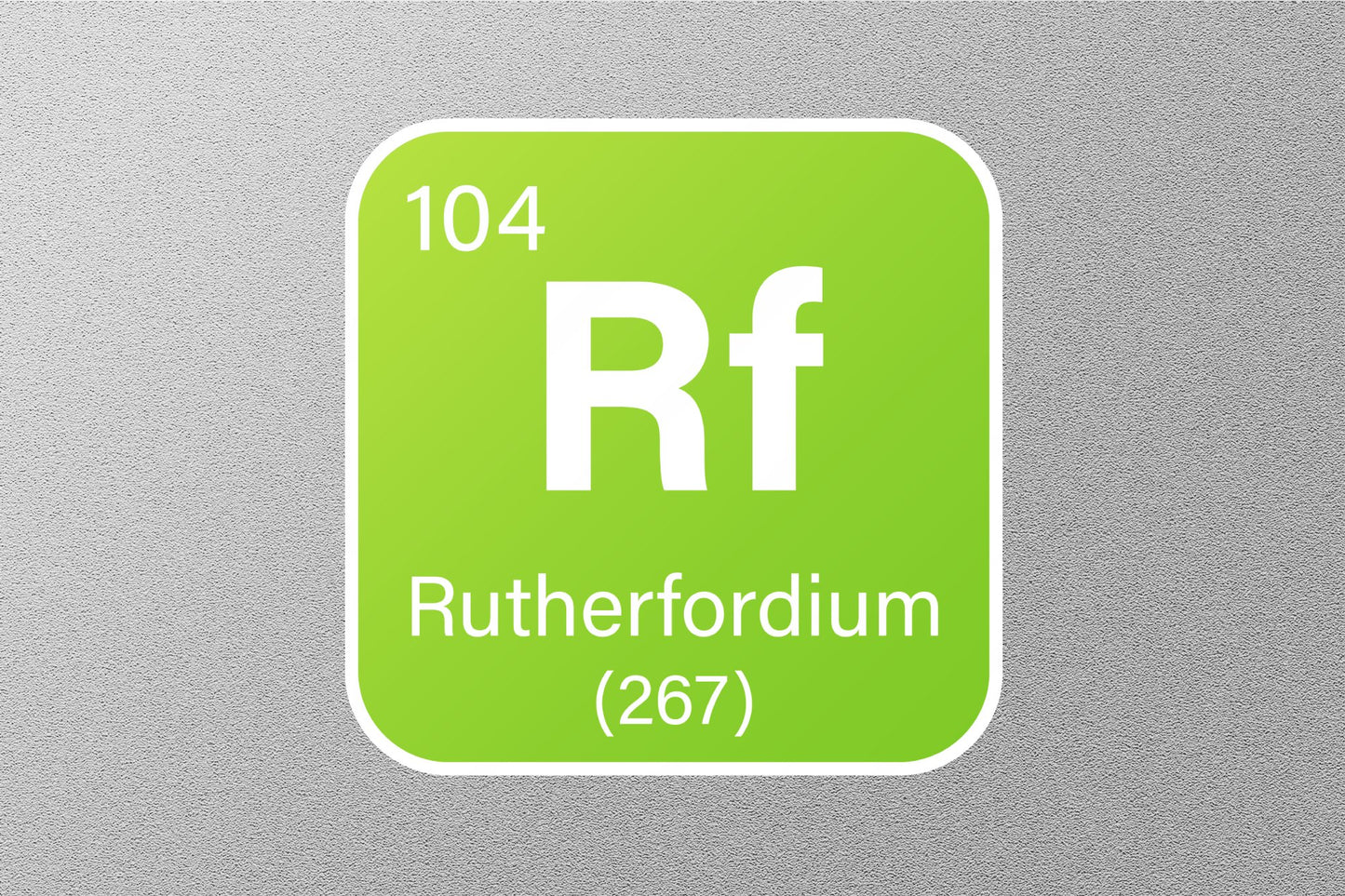 Rutherfordium Periodic Element Sticker