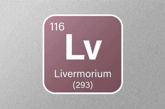 Livermorium Periodic Element Sticker