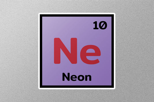 Neon Periodic Element Sticker