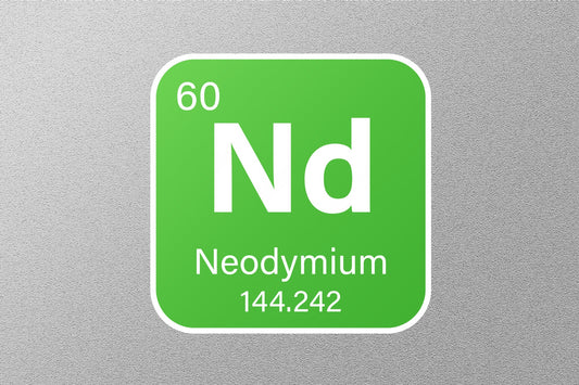 Neodymium Periodic Element Sticker