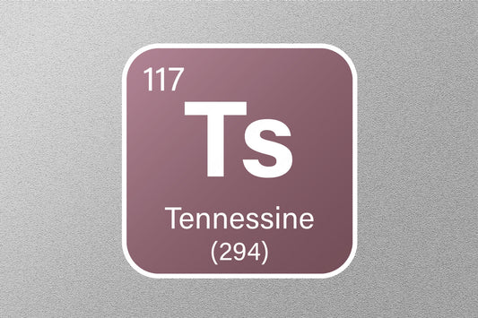 Tennessine Periodic Element Sticker