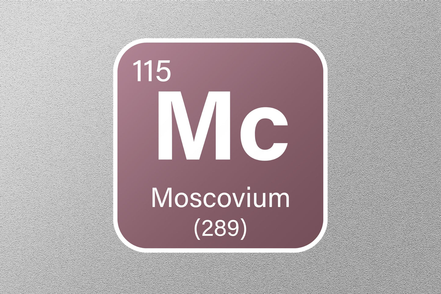 Moscovium Periodic Element Sticker