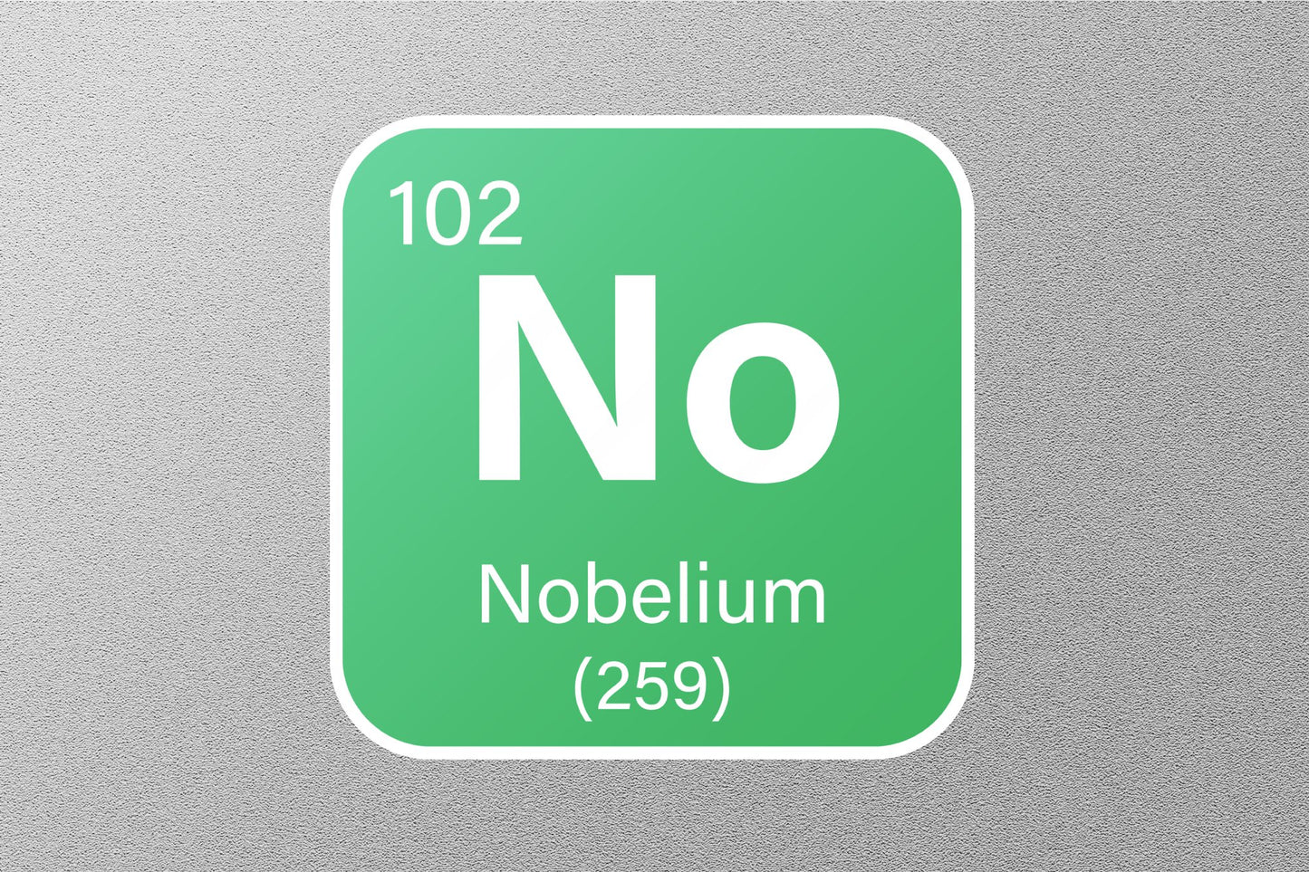 Nobelium Periodic Element Sticker