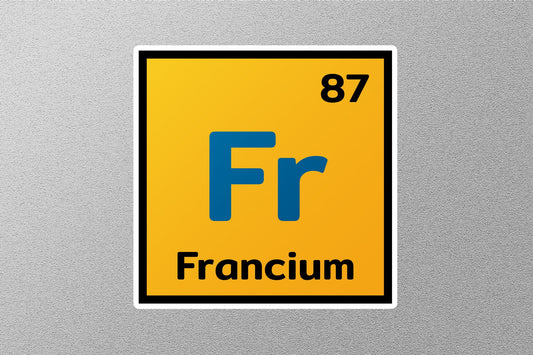 Francium Periodic Element Sticker