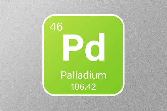 Palladium Periodic Element Sticker
