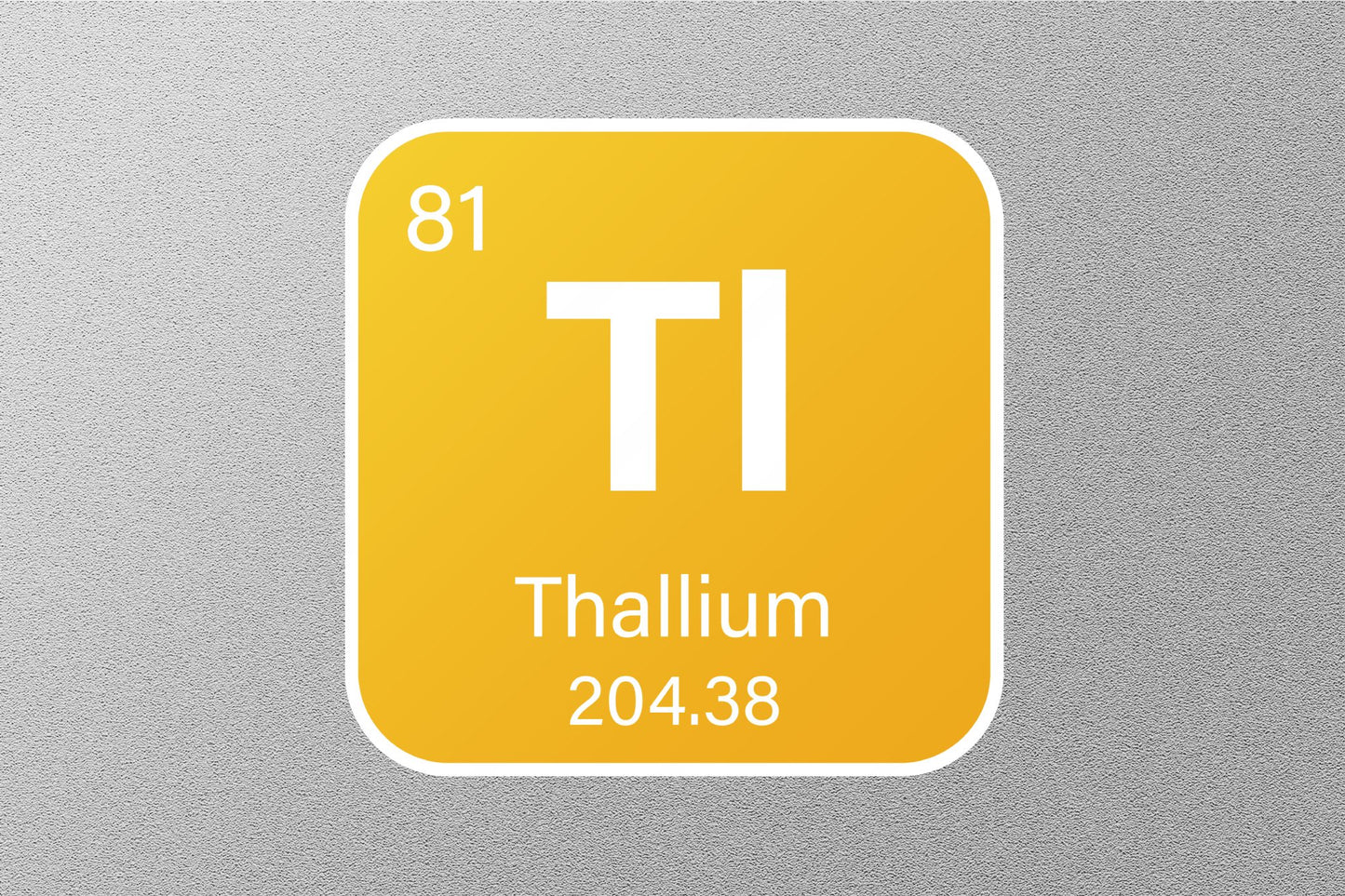 Thalium Periodic Element Sticker