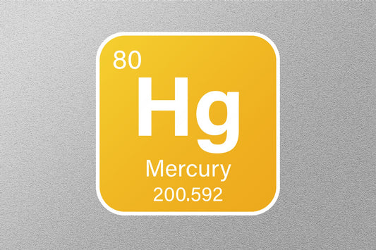 Mercury Periodic Element Sticker