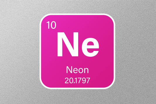 Neon Periodic Element Sticker