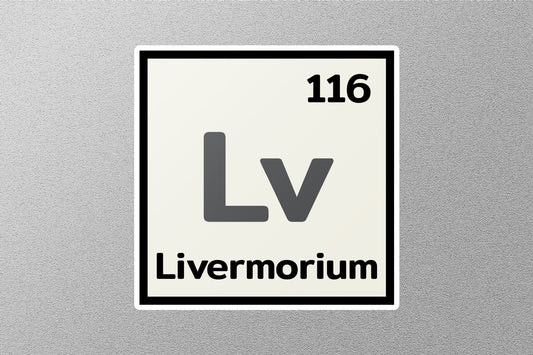 Livermorium Periodic Element Sticker