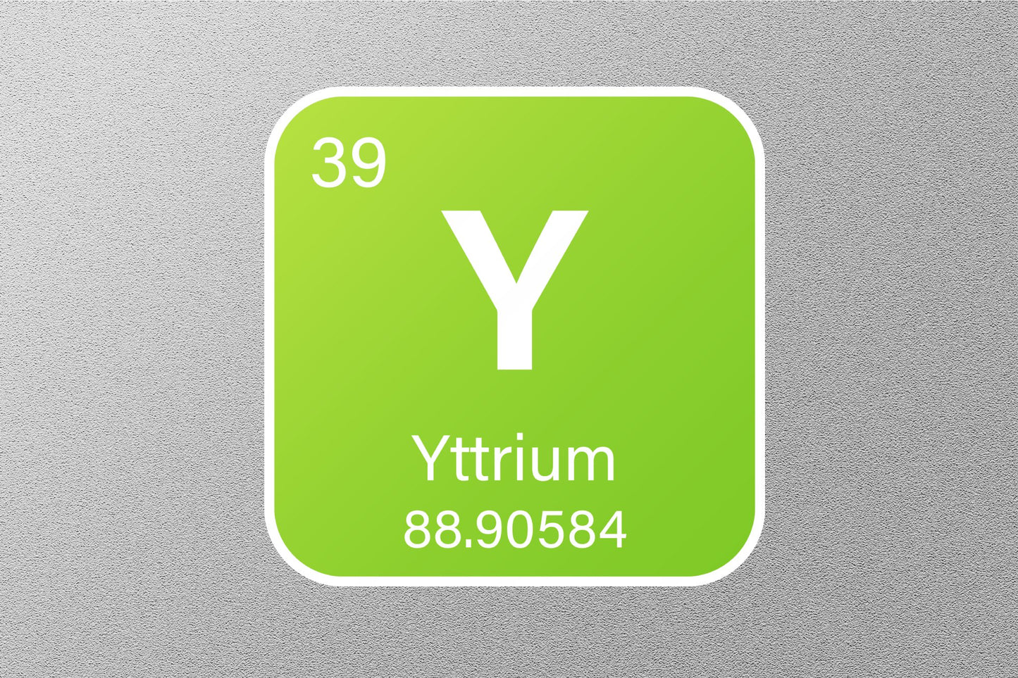 Yttrium Periodic Element Sticker