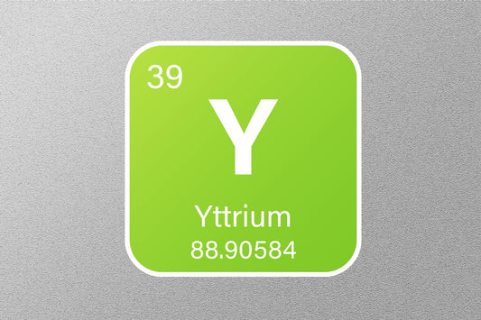 Yttrium Periodic Element Sticker