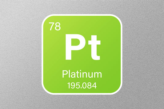 Platinum Periodic Element Sticker