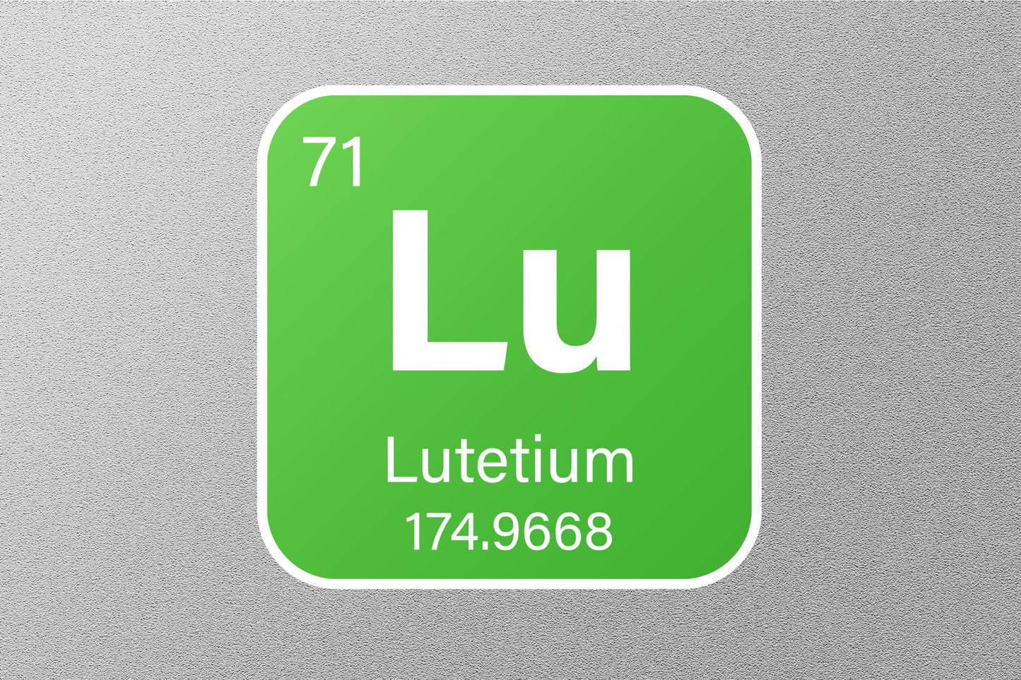 Lutetium Periodic Element Sticker