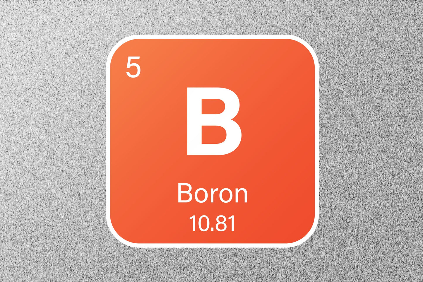 Boron Periodic Element Sticker