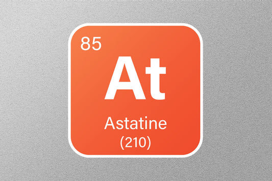 Astatine Periodic Element Sticker