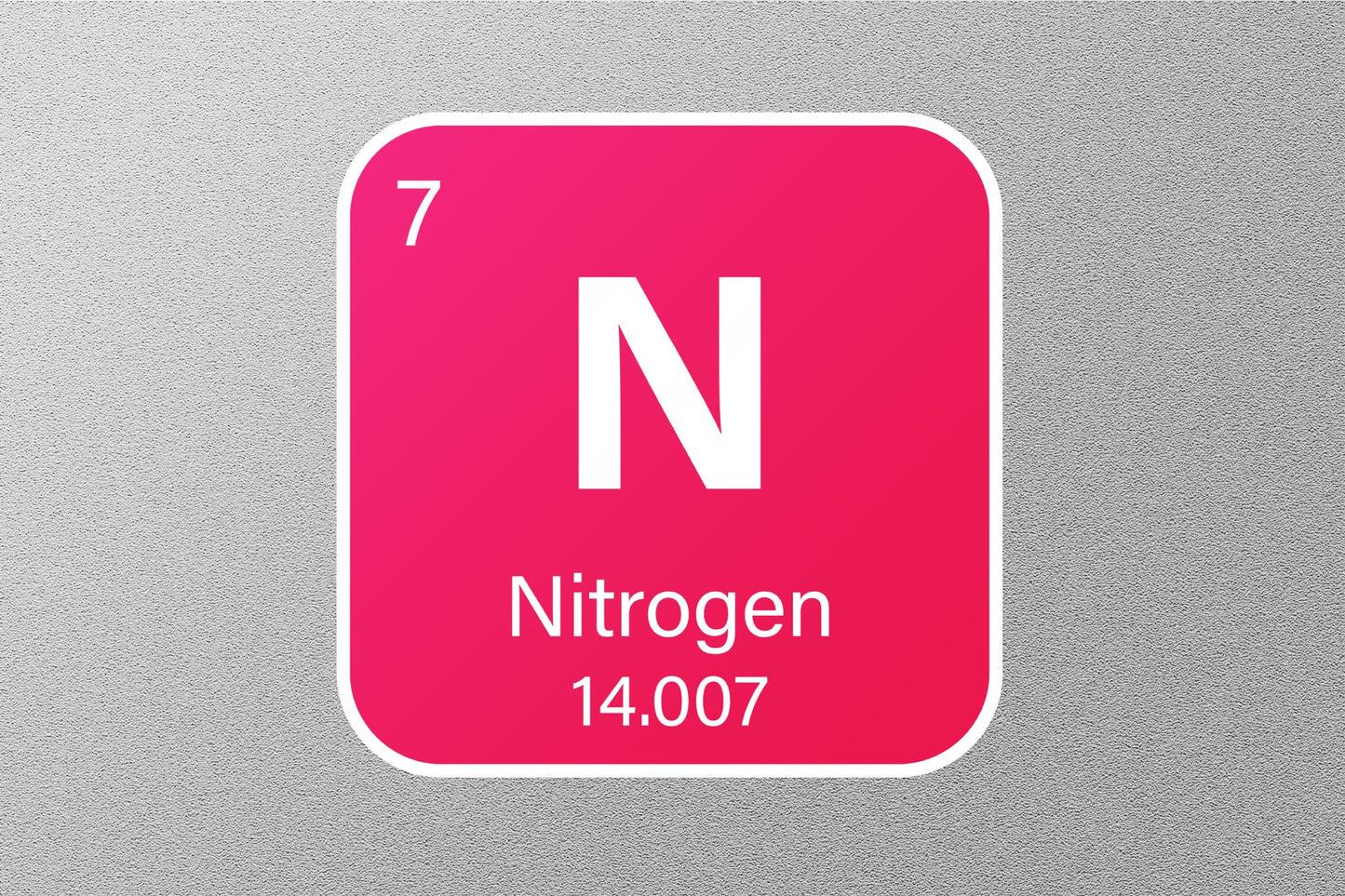 Nitrogen Periodic Element Sticker