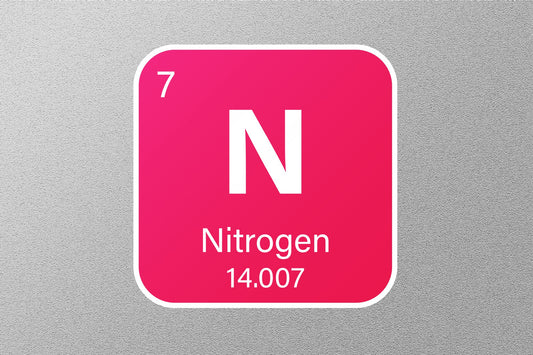 Nitrogen Periodic Element Sticker
