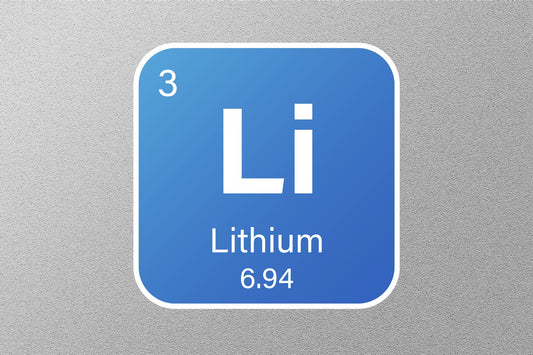 Lithium Periodic Element Sticker