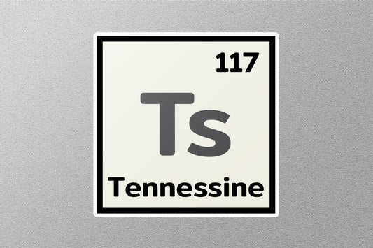 Tennessine Periodic Element Sticker