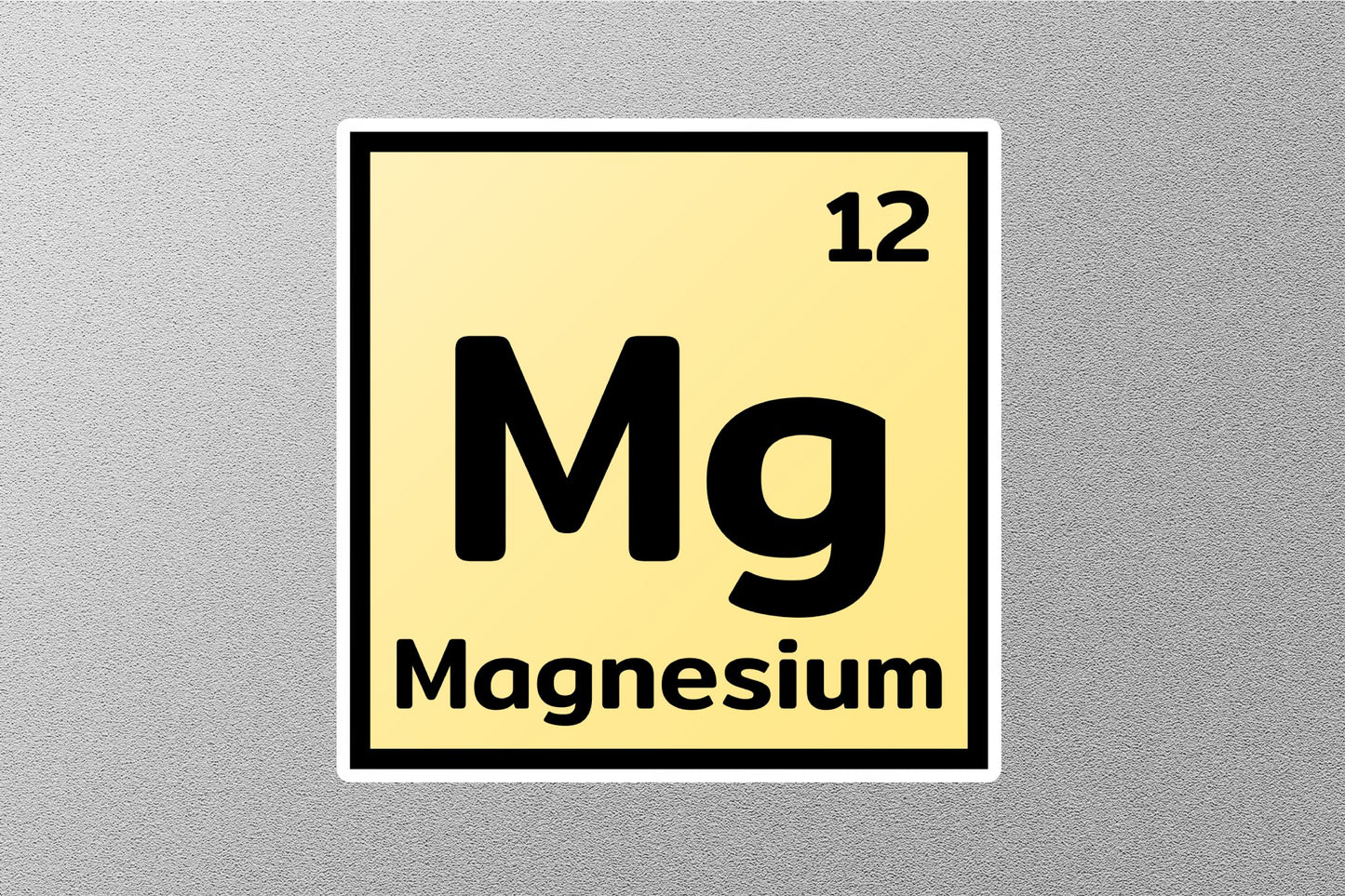 Magnesium Periodic Element Sticker