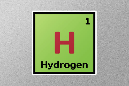 Hydrogen Periodic Element Sticker