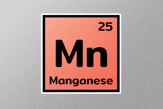 Mangnese Periodic Element Sticker