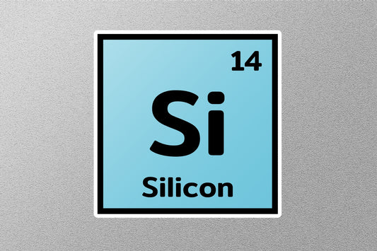 Silicon Periodic Element Sticker