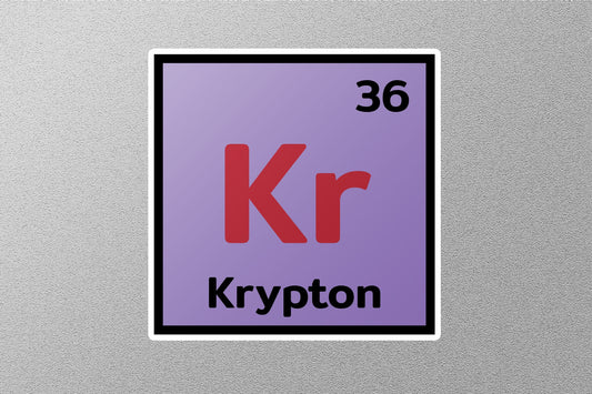 Krypton Periodic Element Sticker