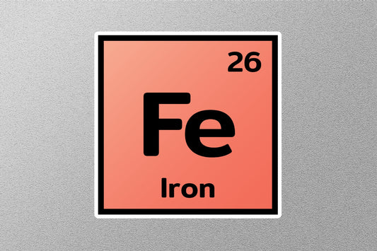 Iron Periodic Element Sticker