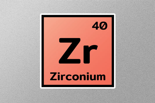 Zirconium Periodic Element Sticker