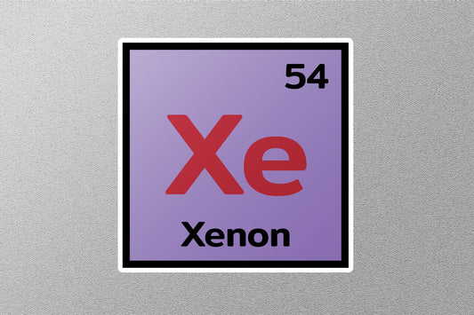 Xenon Periodic Element Sticker