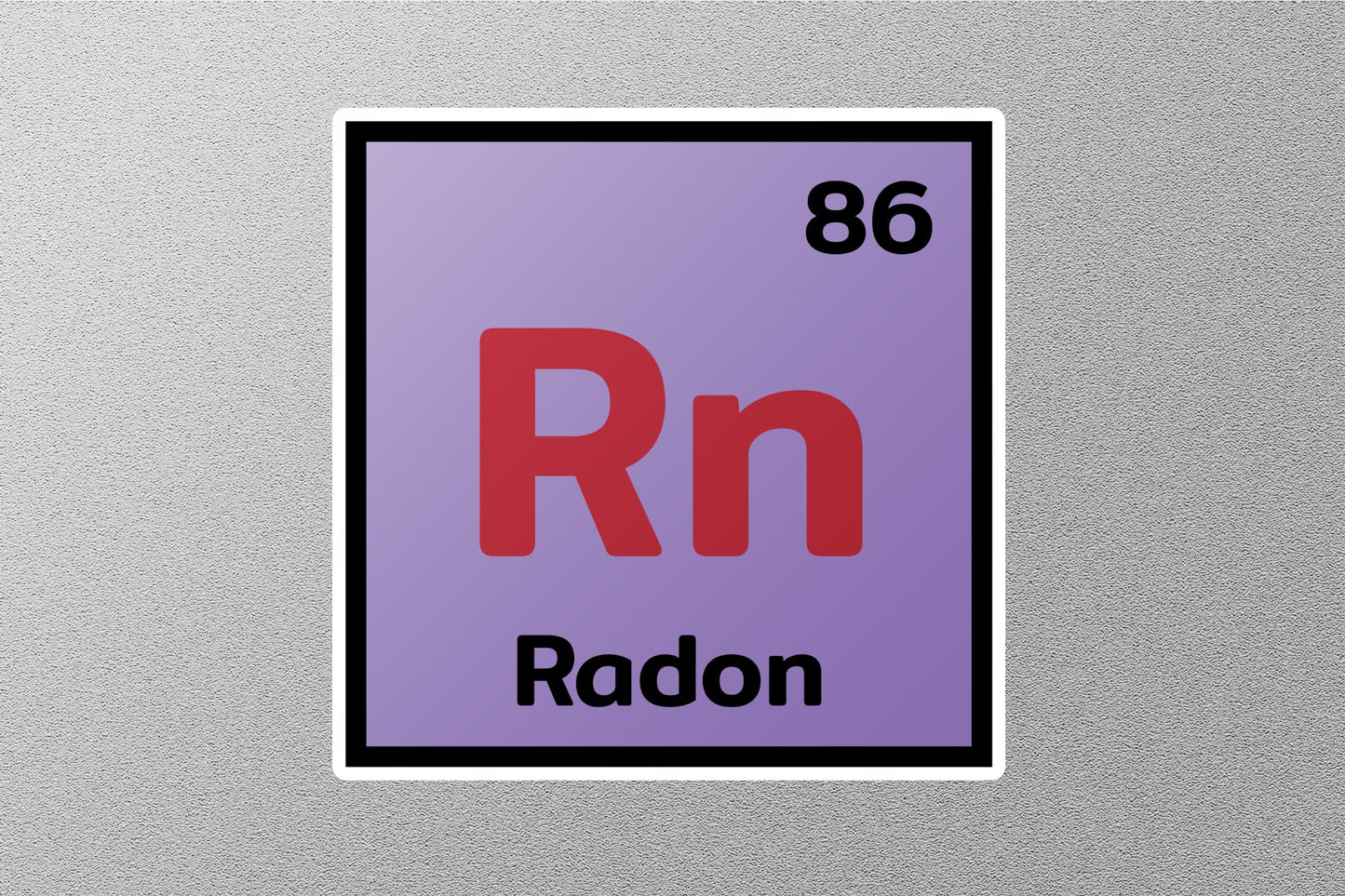 Radon Periodic Element Sticker