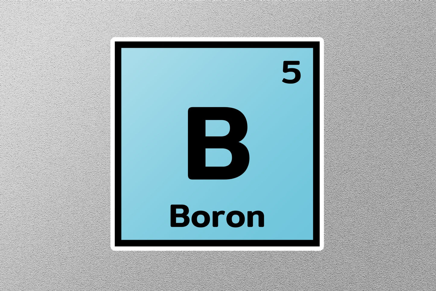 Boron Periodic Element Sticker