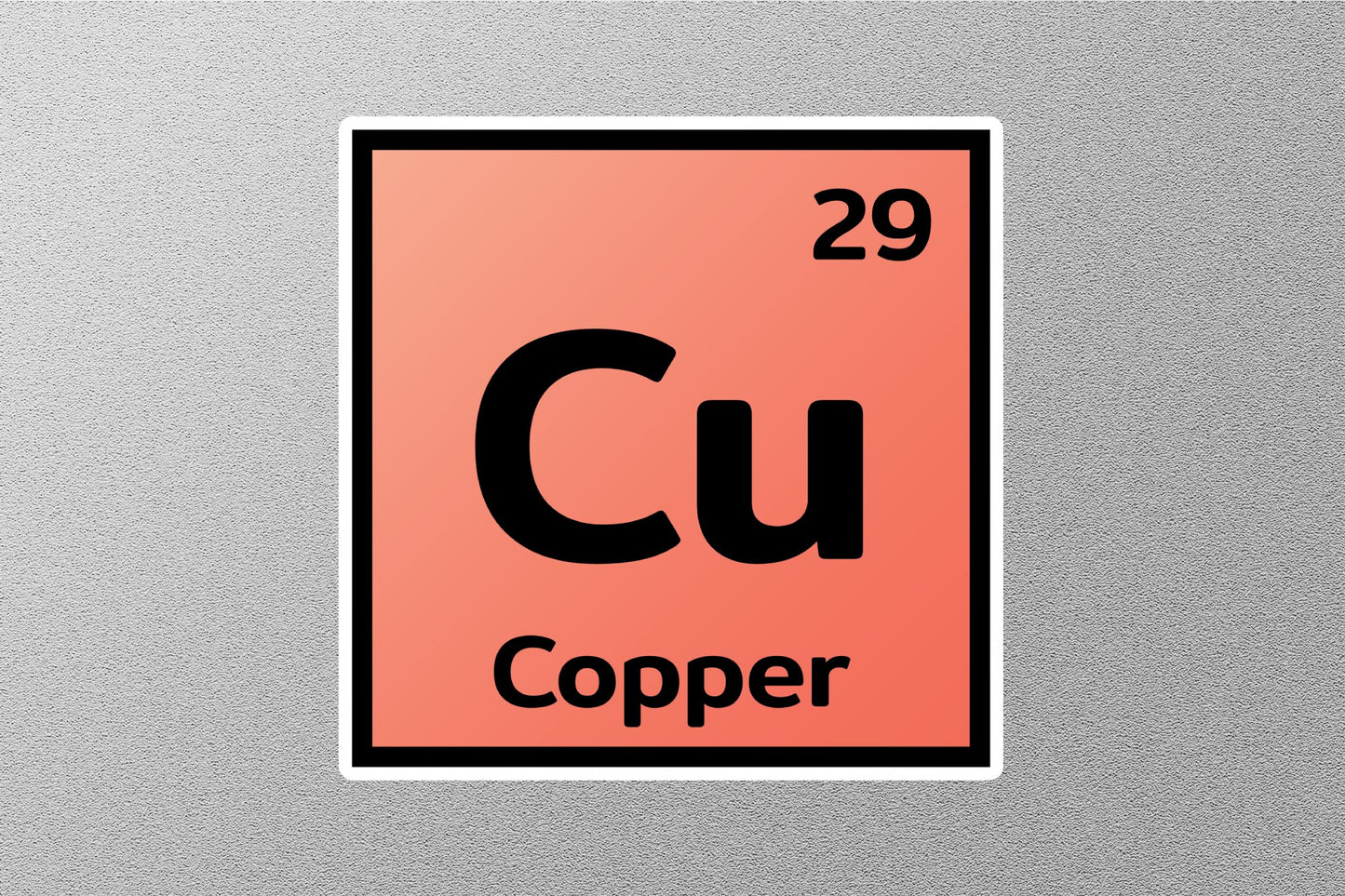 Copper Periodic Element Sticker