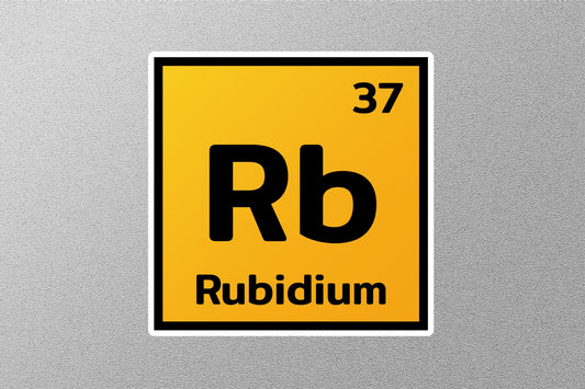 Rubidium Periodic Element Sticker