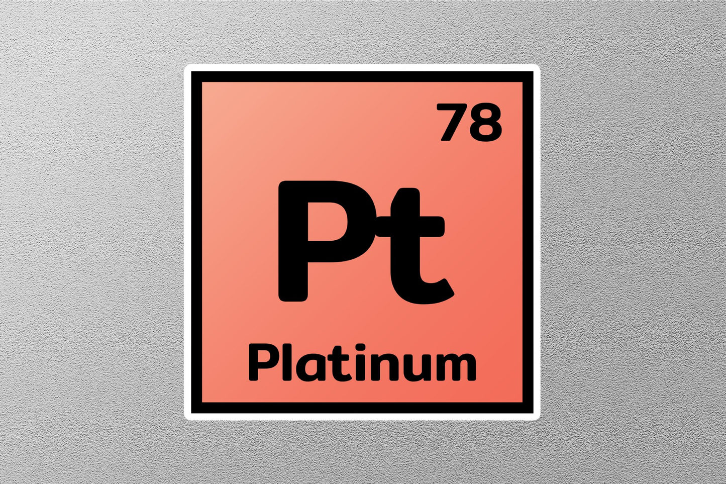 Platinum Periodic Element Sticker