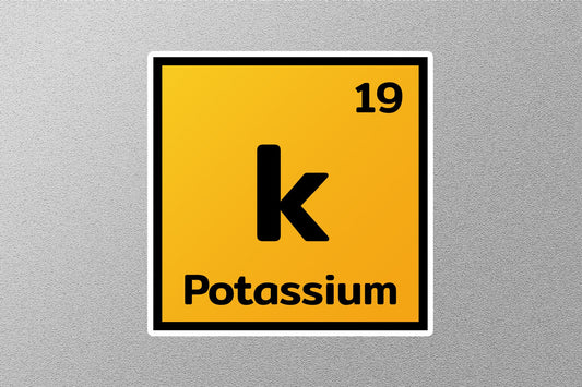 Potassium Periodic Element Sticker