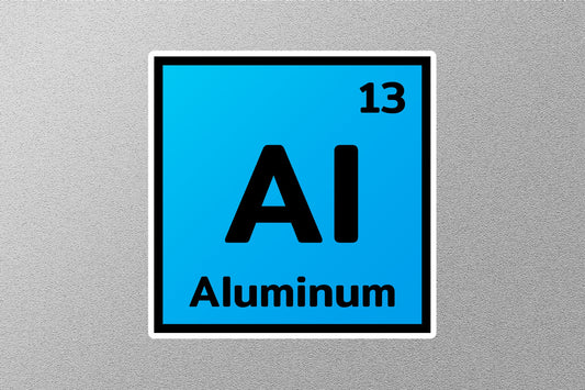 Aluminum Periodic Element Sticker